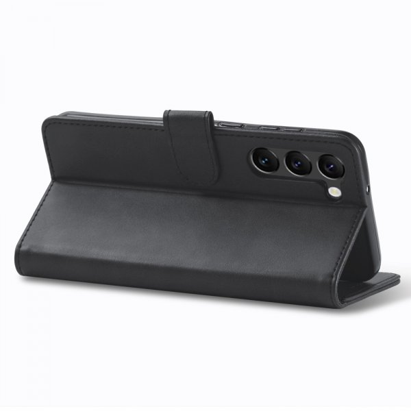 Lc.Imeeke Samsung Galaxy S24 Etui med Kortrum Stativfunktion Sort