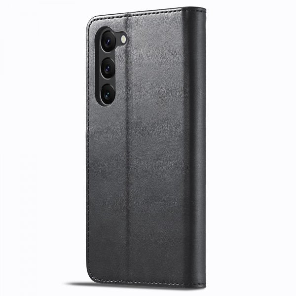 Lc.Imeeke Samsung Galaxy S24 Etui med Kortrum Stativfunktion Sort
