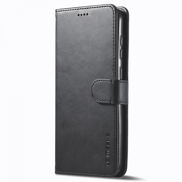 Lc.Imeeke Samsung Galaxy S24 Etui med Kortrum Stativfunktion Sort