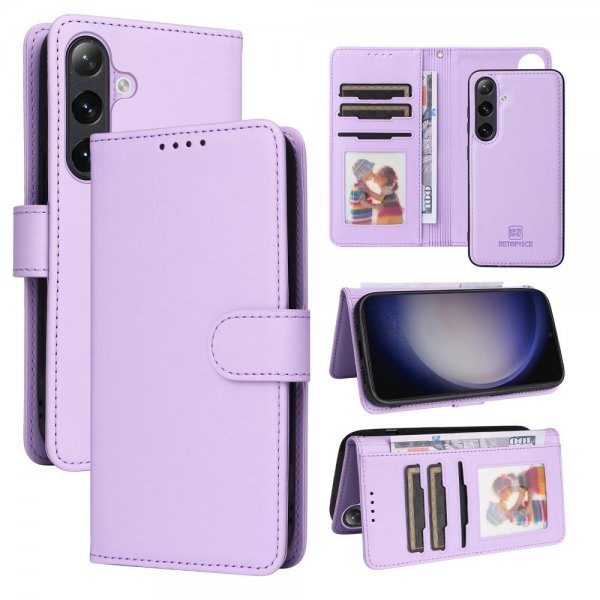 Betopnice Samsung Galaxy S24 Etui med Aftageligt Cover 005 Lilla
