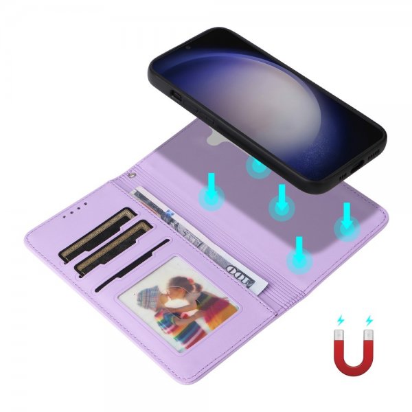 Betopnice Samsung Galaxy S24 Etui med Aftageligt Cover 005 Lilla