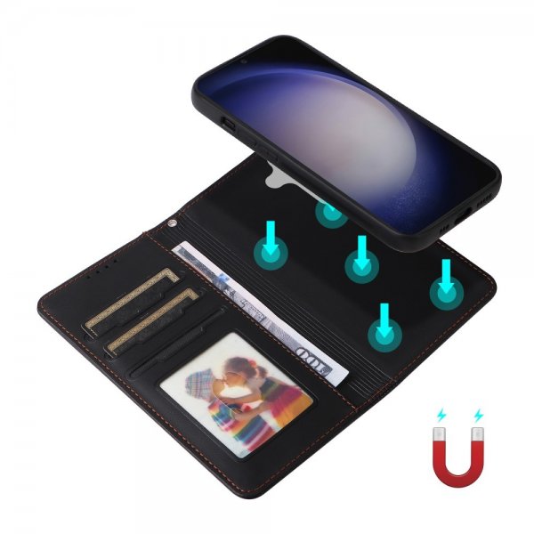 Betopnice Samsung Galaxy S24 Cover med Aftageligt Cover 005 Sort
