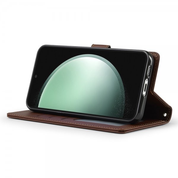 Lc.Imeeke Samsung Galaxy S24 Etui med Aftageligt Cover L2 Series MagSafe Brun