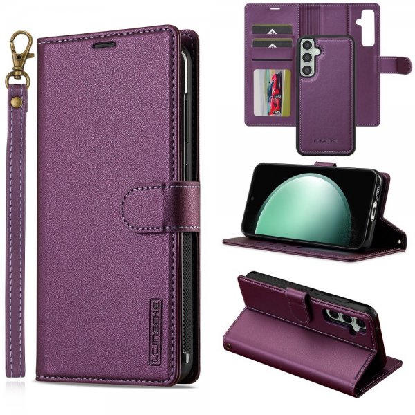 Lc.Imeeke Samsung Galaxy S24 Cover med Aftageligt Cover L2 Series MagSafe Lilla