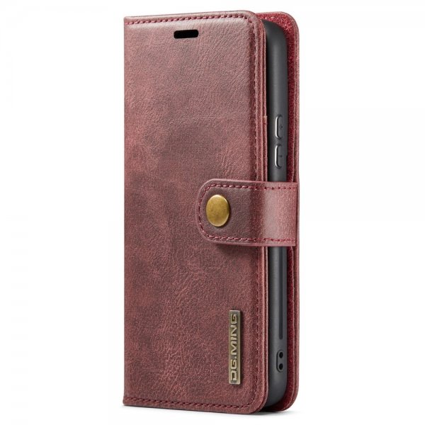 Dg.Ming Samsung Galaxy S24 Etui med Aftageligt Cover Rød