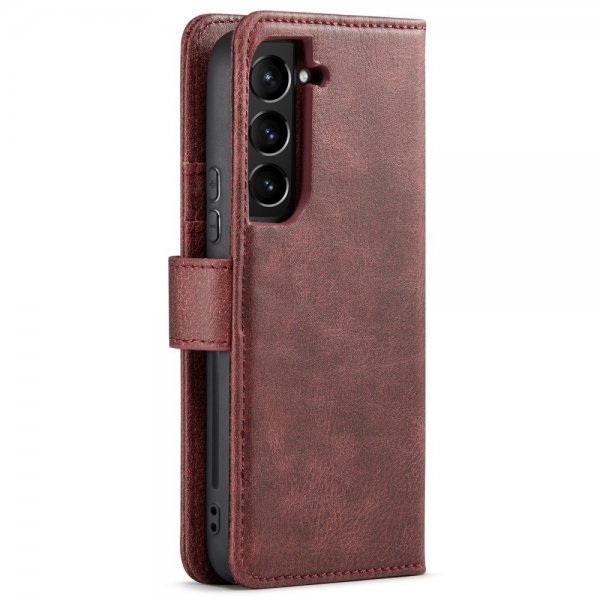 Dg.Ming Samsung Galaxy S24 Etui med Aftageligt Cover Rød