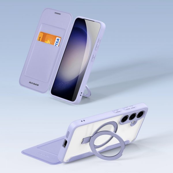 Dux Ducis Samsung Galaxy S24 Cover Skin X Pro Series Kickstand MagSafe Lilla