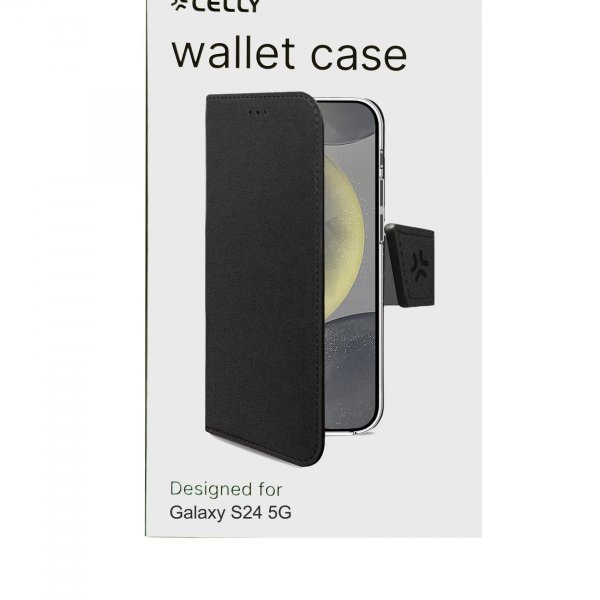 Celly Samsung Galaxy S24 Etui Wally Wallet Case Sort