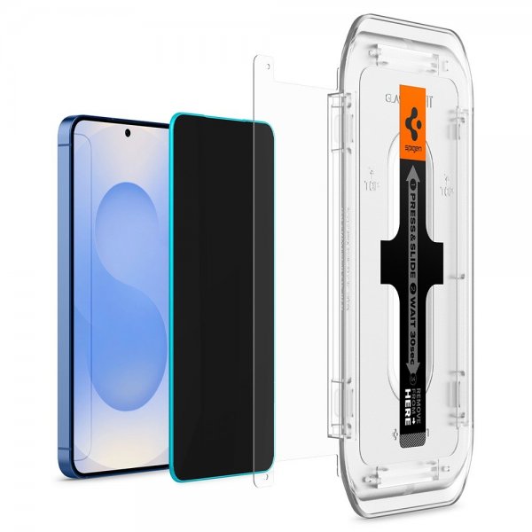 Spigen Samsung Galaxy S24/Galaxy S25 Skærmbeskyttelse GLAS.tR EZ Fit Privacy 2-pak