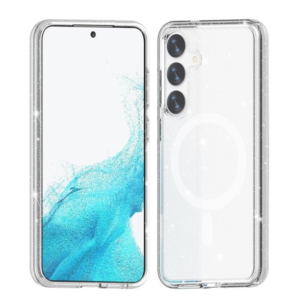 Samsung Galaxy S24 Cover Glitter MagSafe Transparent