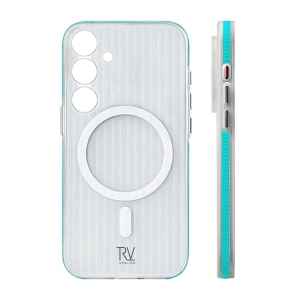 Rvelon Samsung Galaxy S24 Cover Riflet MagSafe Blå