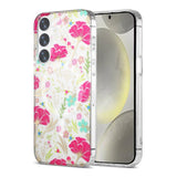Samsung Galaxy S24 Cover Blomstermønster MagSafe Rød Grøn