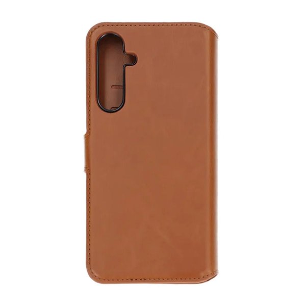 Rvelon Samsung Galaxy S24 Etui Magnetisk Aftageligt Cover Brun
