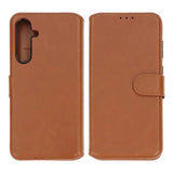 Rvelon Samsung Galaxy S24 Etui Magnetisk Aftageligt Cover Brun