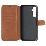 Rvelon Samsung Galaxy S24 Etui Magnetisk Aftageligt Cover Brun
