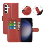 Samsung Galaxy S24 Cover med Stativ Brun