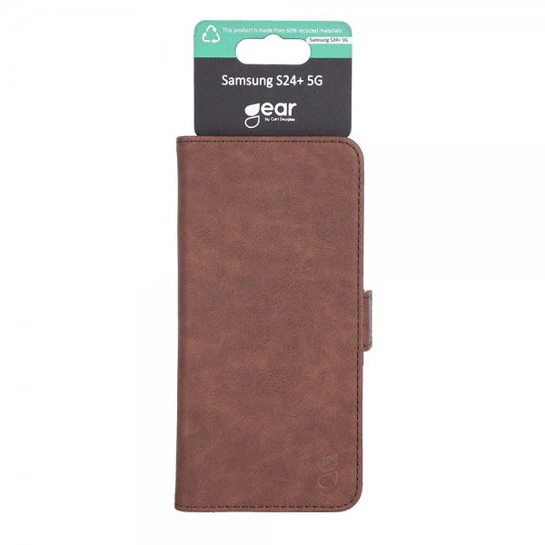 Gear Samsung Galaxy S24 Plus Etui 3 Kortlommer Brun