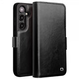 Qialino Samsung Galaxy S24 Plus Cover Ægte Læder Sort