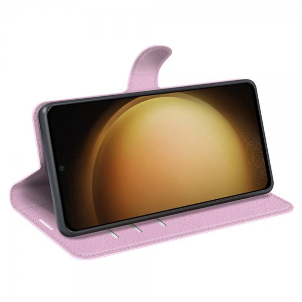Samsung Galaxy S24 Plus Cover Litchi Pink