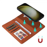 Betopnice Samsung Galaxy S24 Plus Cover med Aftageligt Cover 005 Brun