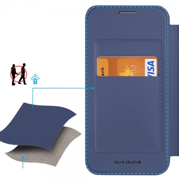 Dux Ducis Samsung Galaxy S24 Plus Cover Skin X Pro Series Kickstand MagSafe Blå