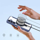 Dux Ducis Samsung Galaxy S24 Plus Cover Skin X Pro Series Kickstand MagSafe Blå