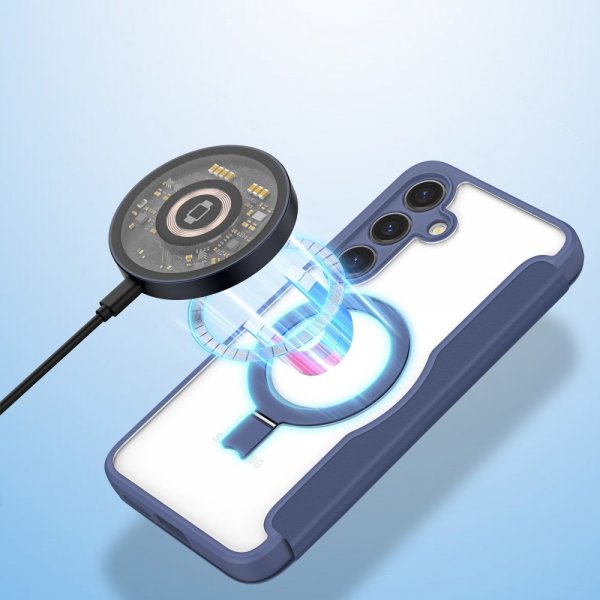 Dux Ducis Samsung Galaxy S24 Plus Cover Skin X Pro Series Kickstand MagSafe Blå