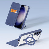 Dux Ducis Samsung Galaxy S24 Plus Cover Skin X Pro Series Kickstand MagSafe Blå