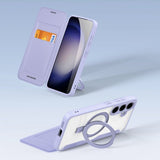 Dux Ducis Samsung Galaxy S24 Plus Cover Skin X Pro Series Kickstand MagSafe Lilla