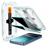 Spigen Samsung Galaxy S24 Plus/Galaxy S25 Plus Skærmbeskyttelse GLAS.tR EZ Fit Privacy 2-pak