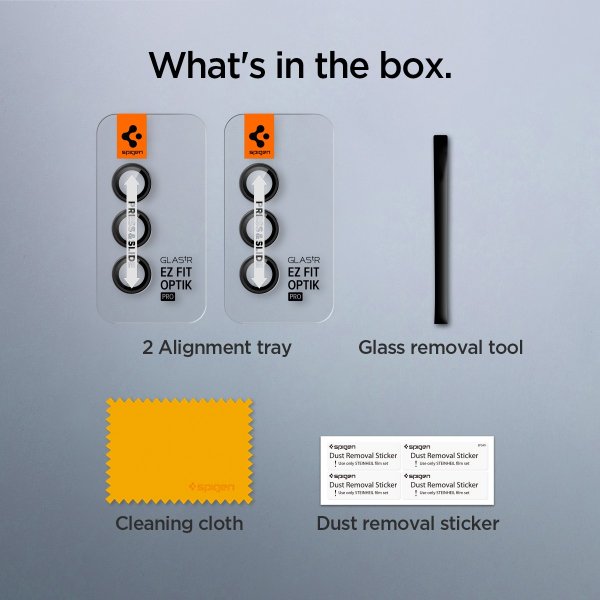 Spigen Samsung Galaxy S24 Plus Kamera Beskyttelse GLAS.tR EZ Fit Optik Pro 2-pak Sort