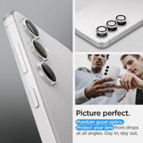 Spigen Samsung Galaxy S24 Plus Kamerabeskyttelse GLAS.tR EZ Fit Optik Pro 2-pak Grå