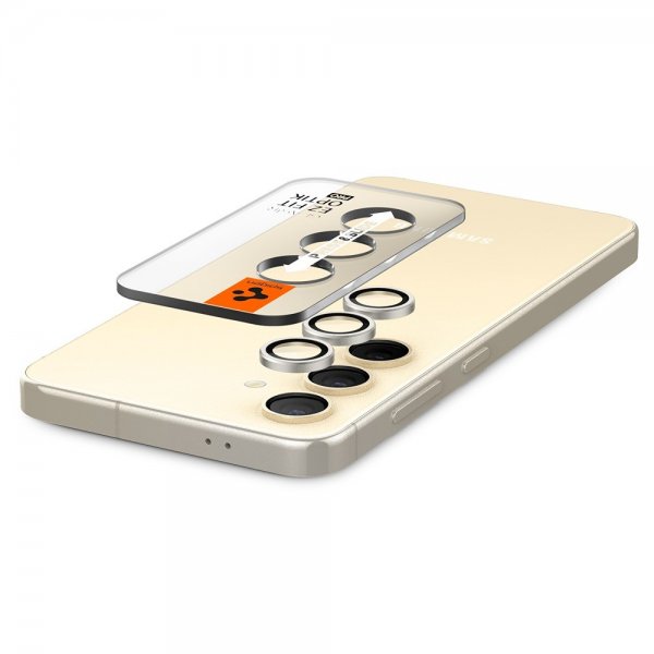Spigen Samsung Galaxy S24 Plus Kamerabeskyttelse GLAS.tR EZ Fit Optik Pro 2-pak Gul