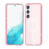 Samsung Galaxy S24 Plus Cover Glitter MagSafe Rosa