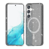 Samsung Galaxy S24 Plus Cover Glitter MagSafe Sort