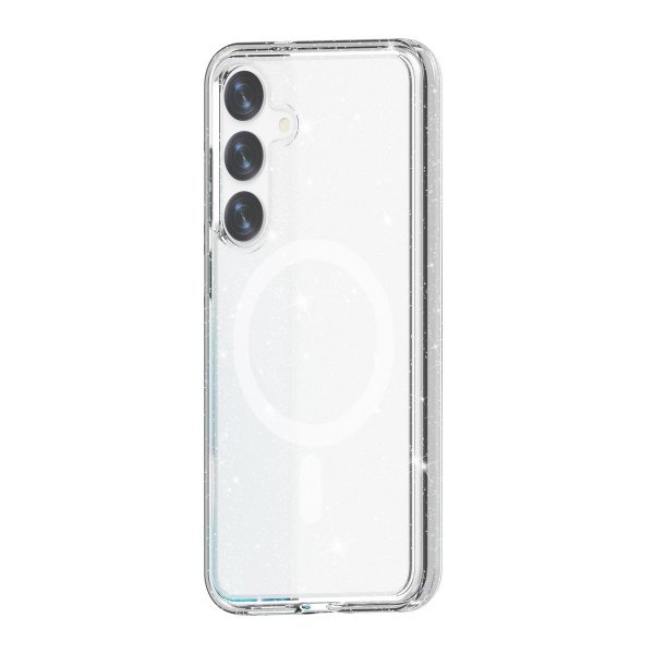 Samsung Galaxy S24 Plus Cover Glitter MagSafe Transparent