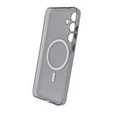 Samsung Galaxy S24 Plus Cover Korrugeret MagSafe Transparent Sort