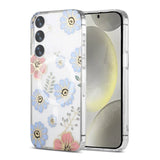 Samsung Galaxy S24 Plus Cover Blomstermønster MagSafe Rød Blå