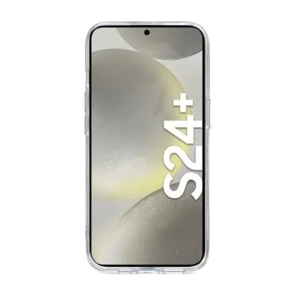 Rvelon Samsung Galaxy S24 Plus Cover med Stativ Kreditkortholder Transparent