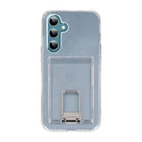 Rvelon Samsung Galaxy S24 Plus Cover med Stativ Kreditkortholder Transparent