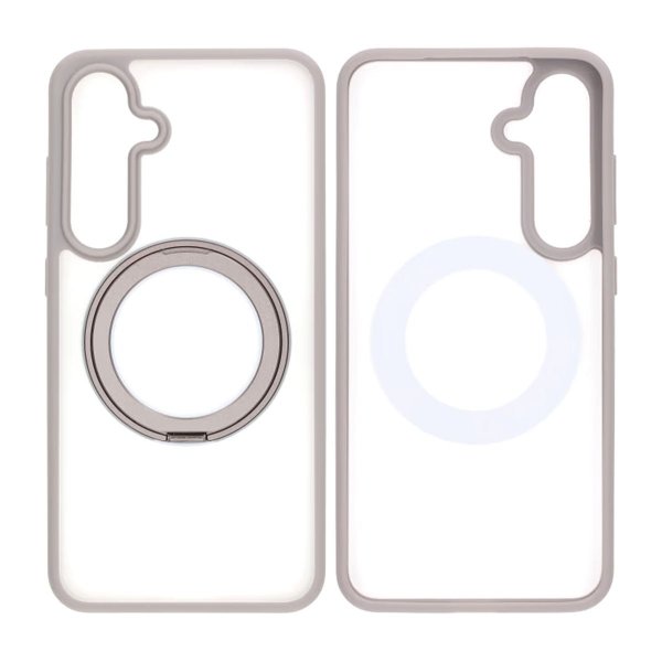 Samsung Galaxy S24 Plus Cover Roterbart MagSafe Stativ Grå