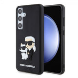 Karl Lagerfeld Samsung Galaxy S24 Plus Cover 3D Rubber Karl & Choupette Sort