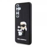 Karl Lagerfeld Samsung Galaxy S24 Plus Cover 3D Rubber Karl & Choupette Sort
