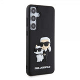 Karl Lagerfeld Samsung Galaxy S24 Plus Cover 3D Rubber Karl & Choupette Sort
