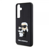 Karl Lagerfeld Samsung Galaxy S24 Plus Cover 3D Rubber Karl & Choupette Sort