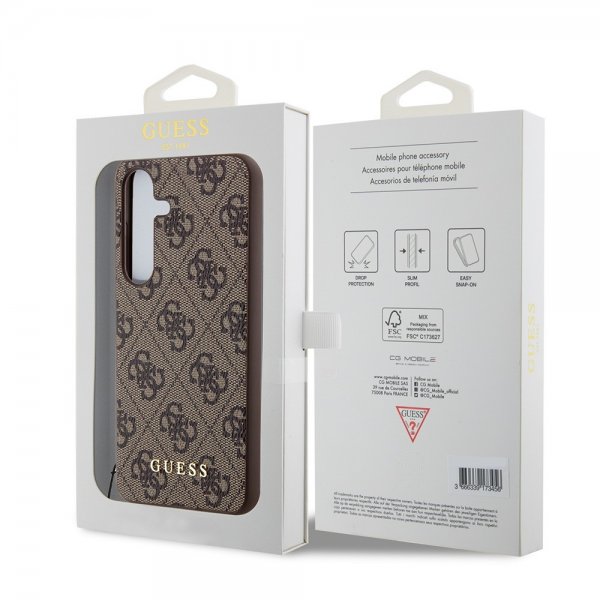 Guess Samsung Galaxy S24 Plus Cover 4G Charm Brun