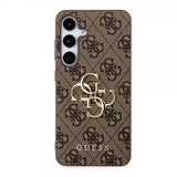 Guess Samsung Galaxy S24 Plus Cover 4G Metal Logo Brun