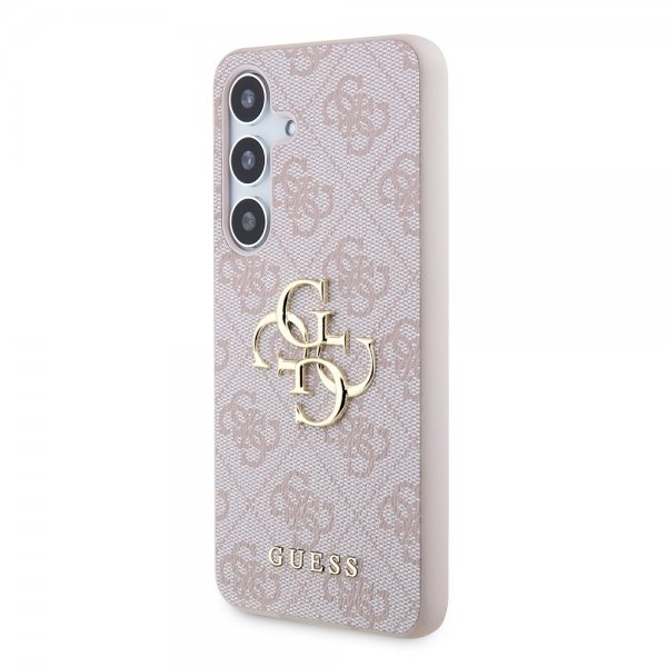 Guess Samsung Galaxy S24 Plus Cover 4G Metal Logo Rosa