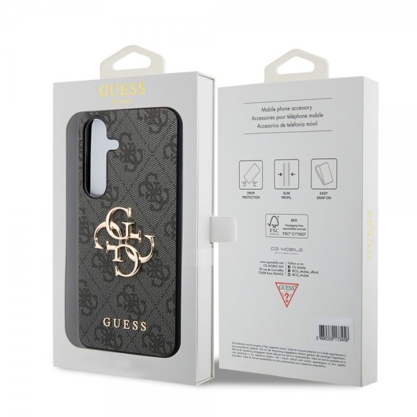 Guess Samsung Galaxy S24 Plus Cover 4G Metal Logo Sort