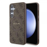 Guess Samsung Galaxy S24 Plus Cover 4G Pattern MagSafe Brun